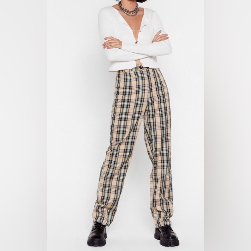 Nasty Gal Collection Plaid Pants